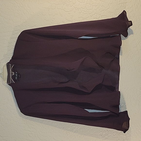 Perfect Plum colored A.K.C. 2 PC dress set. Size 8. - Picture 5 of 5